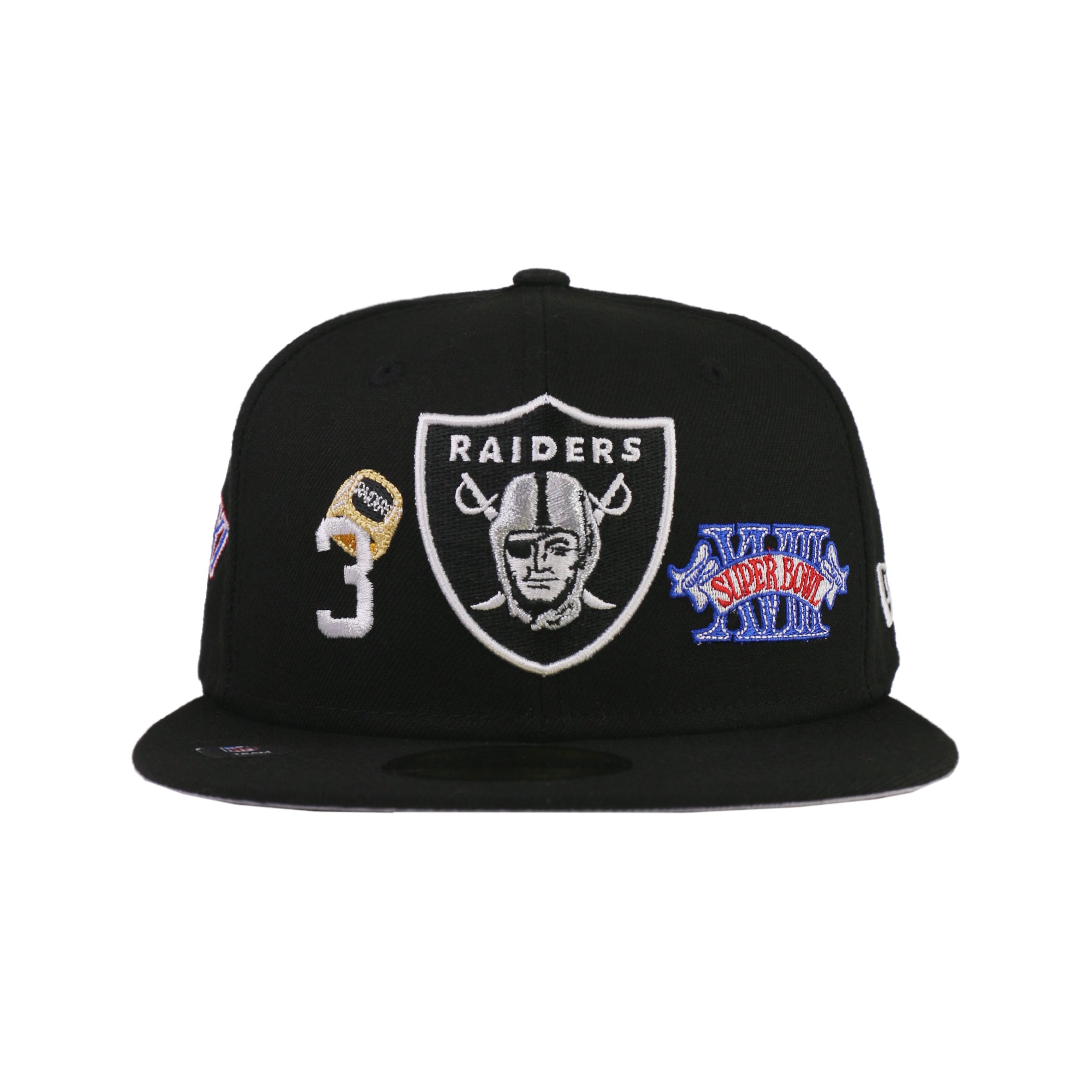 Las Vegas Raiders New Era 59FIFTY Fitted Hat Black / 8